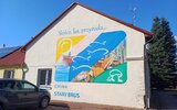 Stary Brus: Pierwszy mural w gminie